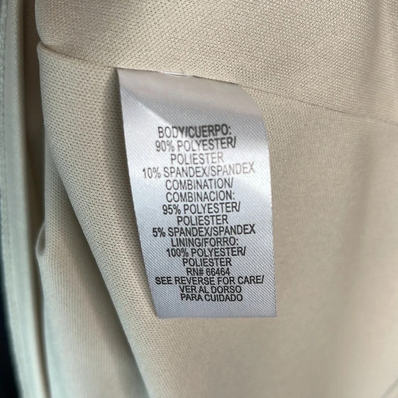 SANDRA DARREN Knee Length Midi Dress Black Nude Textured Sleeveless Cocktail 8 - Picture 7 of 10